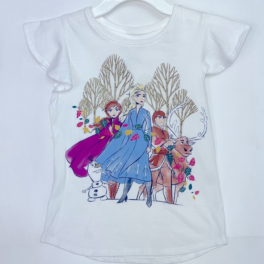 #0051 | Disney Frozen Softest Tee: Size: 7 | 60% Cotton | 40% Polyester